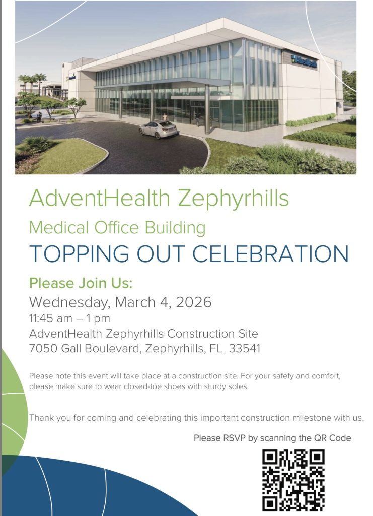 L.E.B.S. Joins AdventHealth and Construction Partner Robins & Morton at Zephyrhills Construction Site