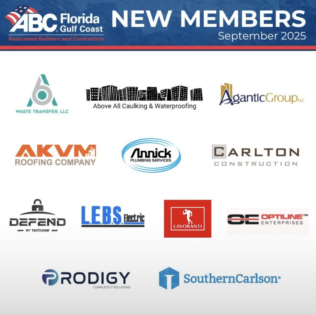Newest Member of the ABC Florida Gulf Coast Chapter