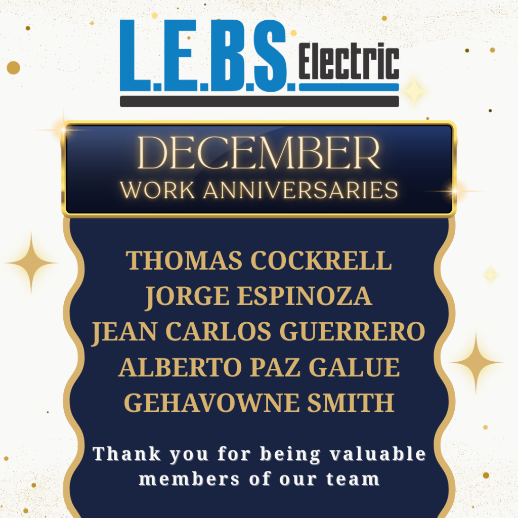 Celebrating Our Staff with December Work Anniversaries