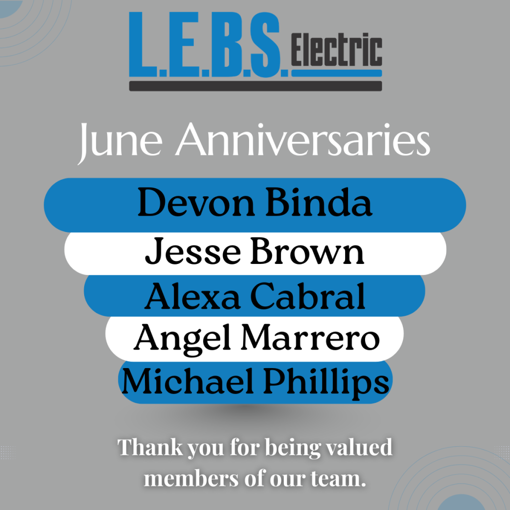 Celebrating Our Staff with June Work Anniversaries