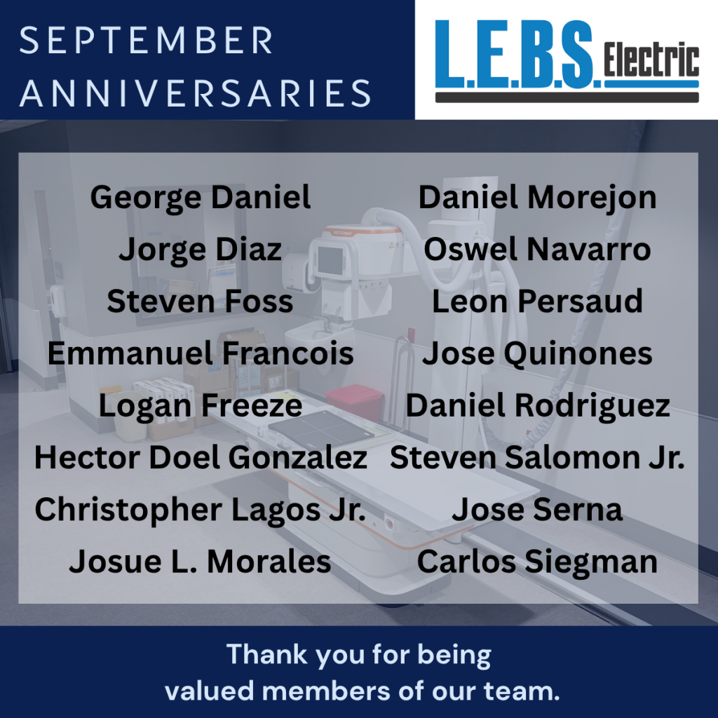 Celebrating Our Staff with September Work Anniversaries